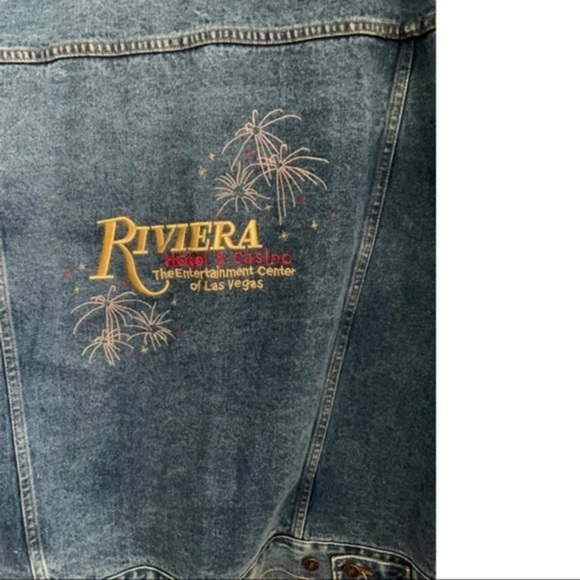 CIRCE RIVIERA HOTEL AND CASINO LAS VEGAS TOP HOTEL IN VEGAS. JEAN JACKET NWOT - Picture 3 of 4